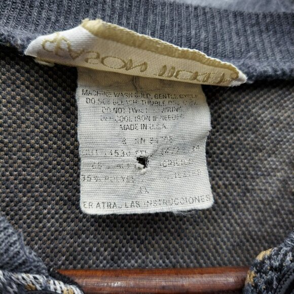 Vintage Season Ticket Floral Print Womens Sweatshirt Long Sleeve Size L Gray & M - Picture 3 of 4